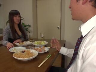 Japanese MILF fancy woman Gives Her Cunt to Her Husband's Coworker at Dinner Time | xHamster