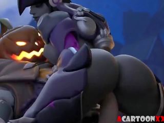 Marvellous Overwatch Hero Babes get to Ride Big Dicks: HD dirty video c1
