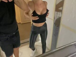Elevator fuck with stranger was so hard up - Cock22squirt