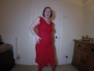 Striptease w inviting czerwony sukienka, darmowe badjojo hd brudne wideo 68 | xhamster