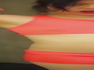 Beguiling Muscular Asian CD Regina Tifa in Pink Dancing Flex