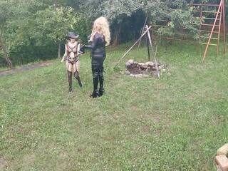 Horse Training for Blonde Tv TS Cunt by inviting Goth Domina Pt1 | xHamster