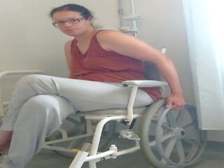 Paraplegic Brunette Purplewheelz British MILF Peeing in the Shower | xHamster