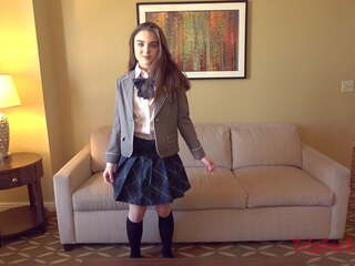I Put a School Uniform on a mademoiselle who just Turned 18 Yo | xHamster