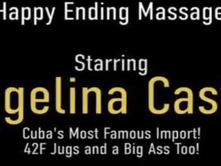 Swell masaż i cipka fucking&excl; kubańskie ciastko angelina castro dostaje dicked&excl;