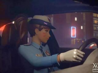 Overwatch משטרה קצין d va, חופשי משטרה mobile הגדרה גבוהה x מדורג וידאו ab | xhamster