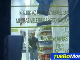 European Milf Aniko xxx video In A Grocery Then Eats Cum