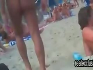Public Nude Beach Swinger sex clip In Summer 2015