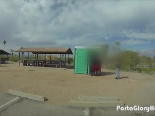 Porta Gloryhole Blonde sucks prick in public <span class=duration>- 4 min</span>