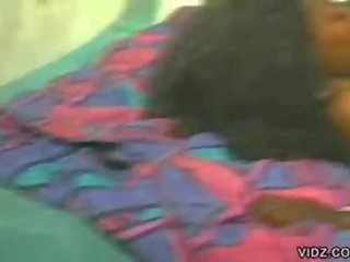 Enchanting ebony chick gets nasty with Afro dude