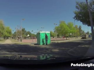 Porta Gloryhole milf wants to suck member in public