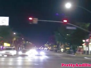 Rich squirter stunner roughly fucked by driver