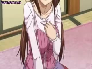 Násťročné anime mladý samice dostane bradavky olízal