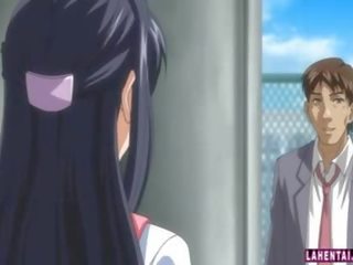 Hentai femme fatale gets fucked outdoors